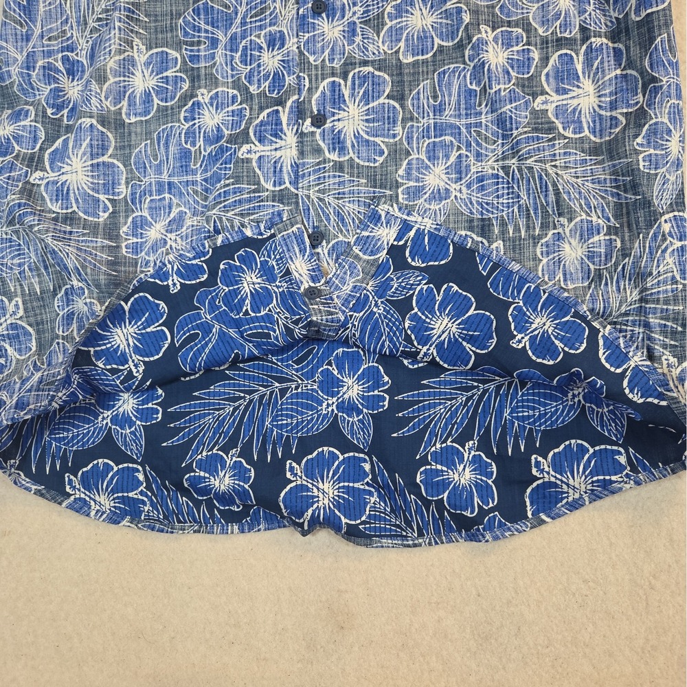 Kentucky Wildcats Hawaiian Shirt Mens L Blue Floral Top Of The World NCAA NWT - Picture 5 of 8